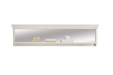 Hurlston vägghylla med Spegel 121 cm - Vit - Förvaring - Köksförvaring - Kökshylla