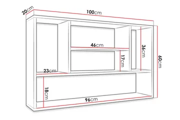 Hylla 100 cm - Vit - Förvaring - Köksförvaring - Kökshylla