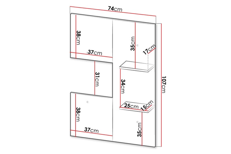 Hylla - Svart|Ek - Förvaring - Köksförvaring - Kökshylla