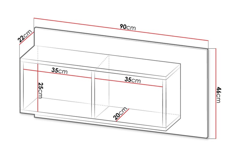 Hylla - Svart|Ek - Förvaring - Köksförvaring - Kökshylla