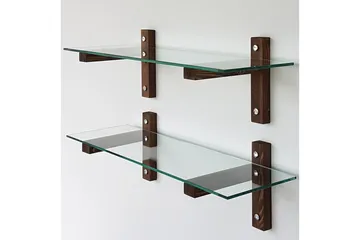 Ilano Vägghylla 85 cm - Brun/Glas - Förvaring - Köksförvaring - Kökshylla