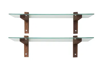 Ilano Vägghylla 85 cm - Brun/Glas - Förvaring - Köksförvaring - Kökshylla