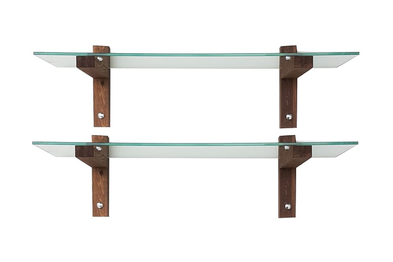 Ilano Vägghylla 85 cm - Brun/Glas - Förvaring - Köksförvaring - Kökshylla