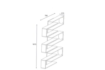 Karber Bokhylla 75 cm - Valnöt - Förvaring - Köksförvaring - Kökshylla