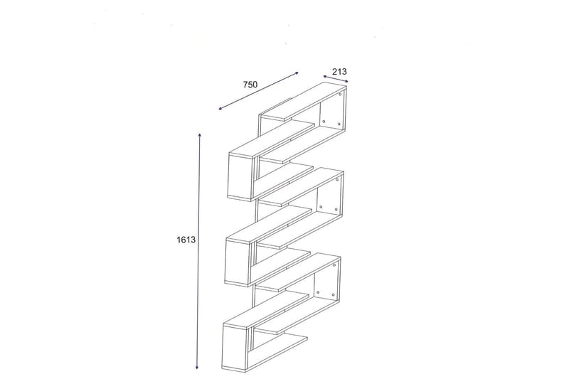 Karber Bokhylla 75 cm - Vit - Förvaring - Köksförvaring - Kökshylla