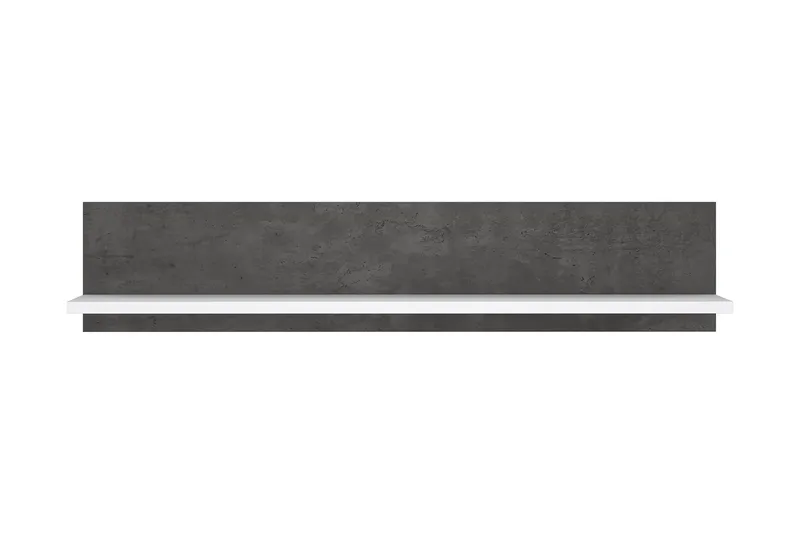 Kranea Vägghylla 22x125 cm - Grå/Vit - Förvaring - Köksförvaring - Kökshylla