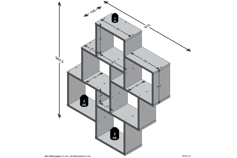Laurio Vägghylla 81 cm - Vit - Förvaring - Köksförvaring - Kökshylla