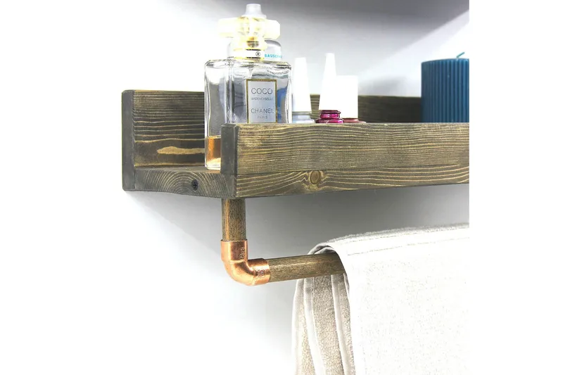 Leiasia Vägghylla 50 cm - Valnöt - Förvaring - Köksförvaring - Kökshylla