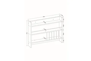 Lesince Kryddhylla 85x15 cm - Vit - Förvaring - Köksförvaring - Kökshylla