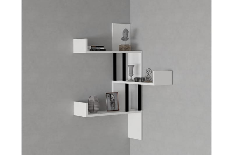 LEVIR Vägghylla 20x105 cm 3-pack Vit - Förvaring - Köksförvaring - Kökshylla