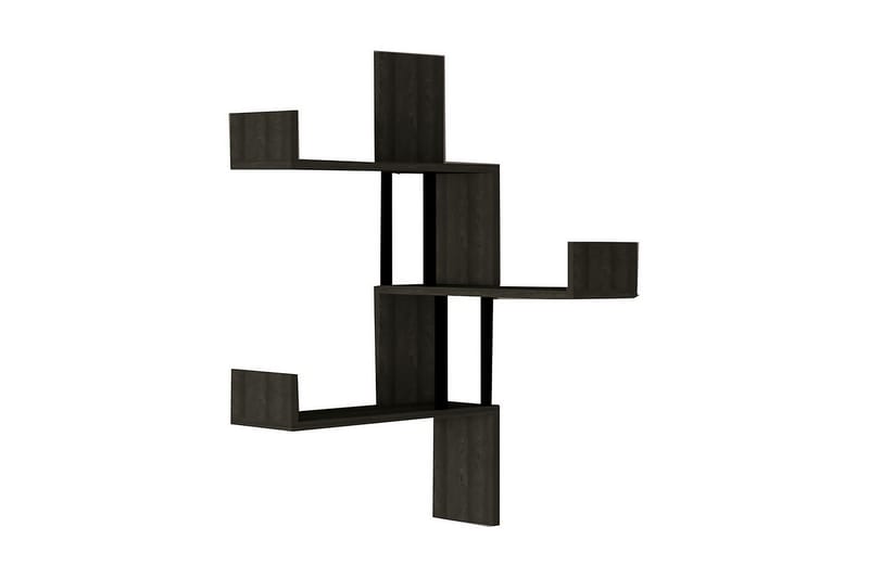 LEVIR Vägghylla 20x105 cm 3-pack Antracit - Förvaring - Köksförvaring - Kökshylla