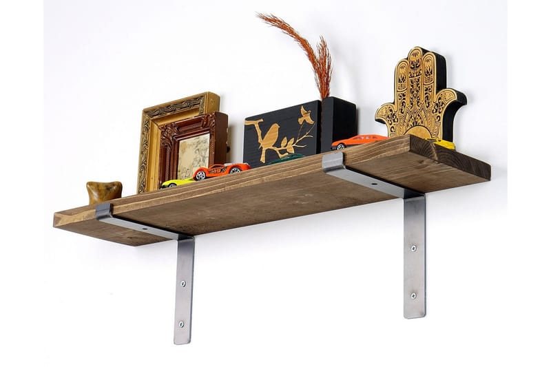 Lilamae Vägghylla 60 cm - Svart/Valnöt - Förvaring - Köksförvaring - Kökshylla