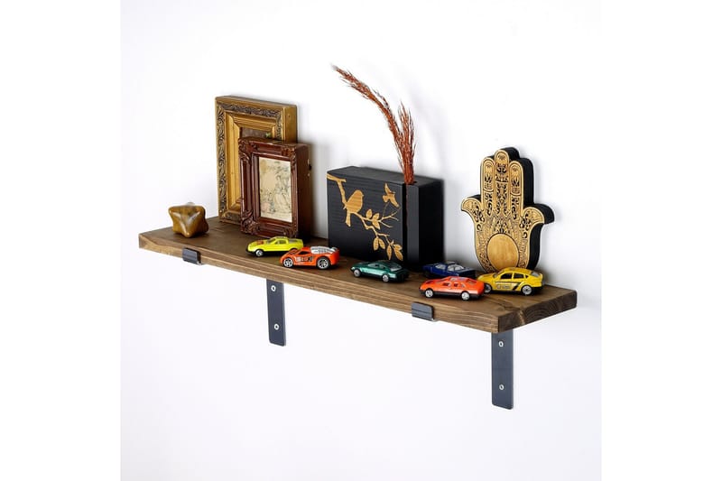 Lilamae Vägghylla 60 cm - Svart/Valnöt - Förvaring - Köksförvaring - Kökshylla