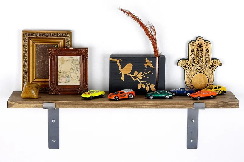 Lilamae Vägghylla 60 cm - Svart/Valnöt - Förvaring - Köksförvaring - Kökshylla