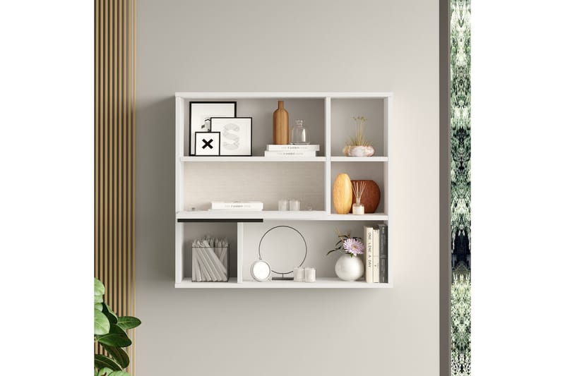 Liyakat Vägghylla 90,1 cm - Vit - Förvaring - Köksförvaring - Kökshylla