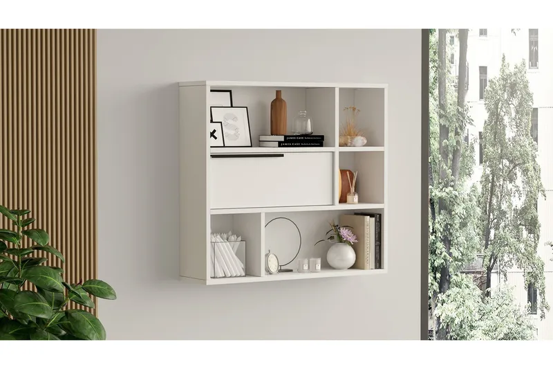 Liyakat Vägghylla 90,1 cm, Vit