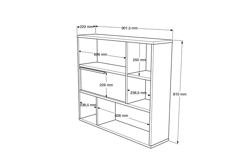 Liyakat Vägghylla 90,1 cm - Vit - Förvaring - Köksförvaring - Kökshylla