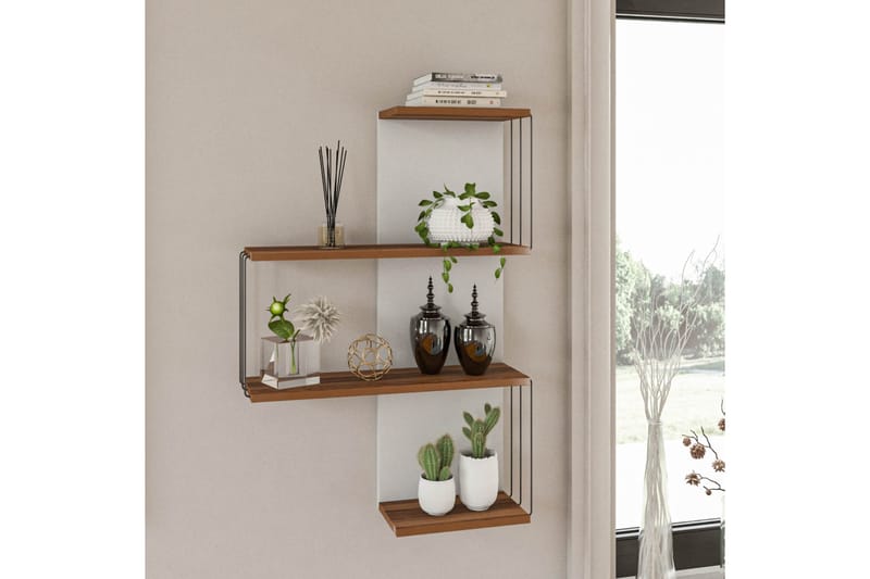 Ljusfors Vägghylla 96x65 cm - Natur/Vit - Förvaring - Köksförvaring - Kökshylla