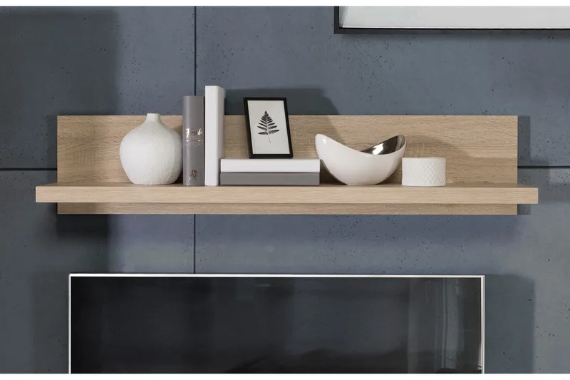 Loannia Vägghylla 22x120 cm - Brun - Förvaring - Köksförvaring - Kökshylla