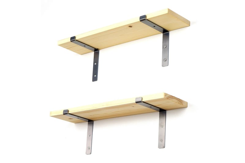 MAAHIR Vägghylla 60 cm Svart/Valnöt - Förvaring - Köksförvaring - Kökshylla