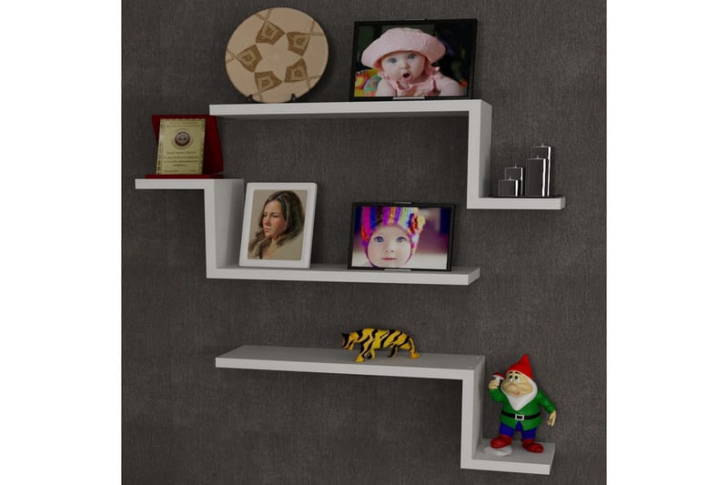 MARJORIE Vägghylla 58 cm Vit - Vit - Förvaring - Köksförvaring - Kökshylla