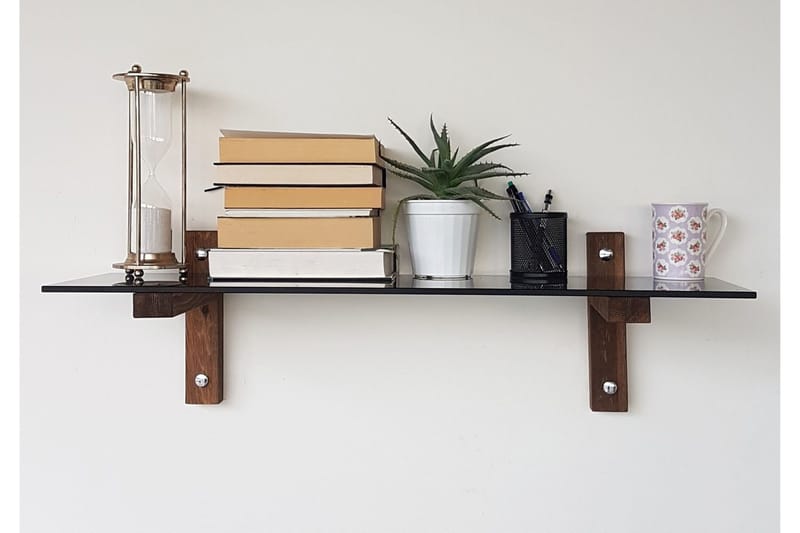 Michaelchristop Vägghylla 85 cm - Valnöt - Förvaring - Köksförvaring - Kökshylla