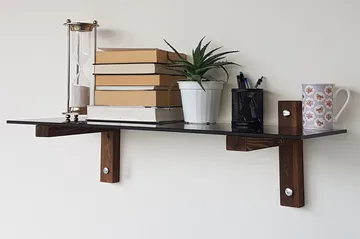 Michaelchristop Vägghylla 85 cm - Valnöt - Förvaring - Köksförvaring - Kökshylla