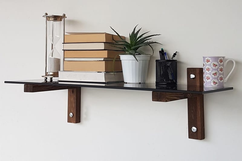 Michaelchristop Vägghylla 85 cm - Valnöt - Förvaring - Köksförvaring - Kökshylla