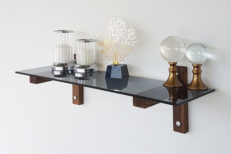 Michaelchristop Vägghylla 85 cm - Valnöt - Förvaring - Köksförvaring - Kökshylla