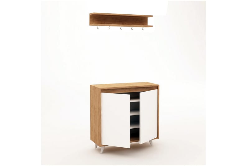 Mod Design Skänk/Hatthylla - Trä/Vit - Möbler - Hall & entré - Möbelset för hall & entré