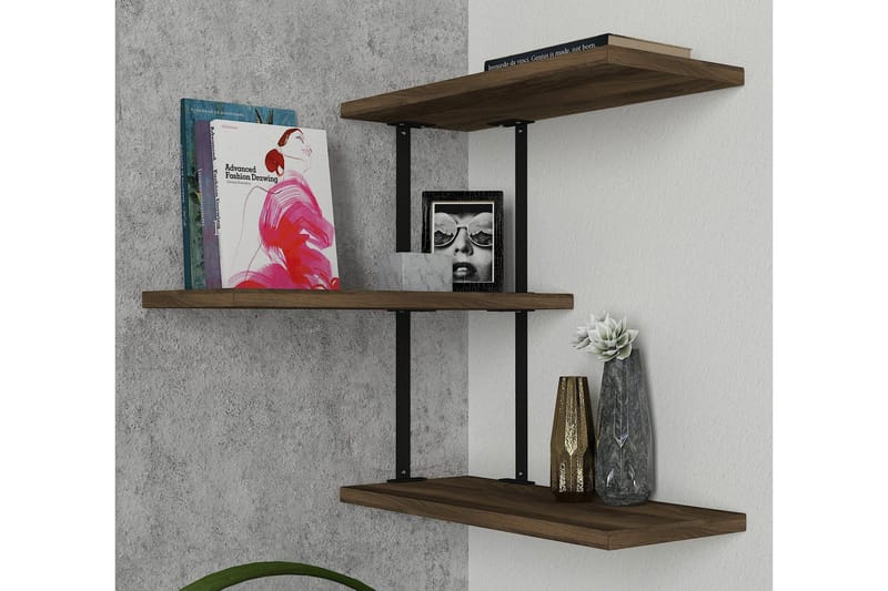 Mohed Vägghylla 45 cm - Brun/Svart - Förvaring - Köksförvaring - Kökshylla