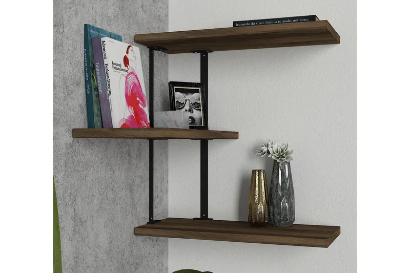 Mohed Vägghylla 45 cm - Brun/Svart - Förvaring - Köksförvaring - Kökshylla