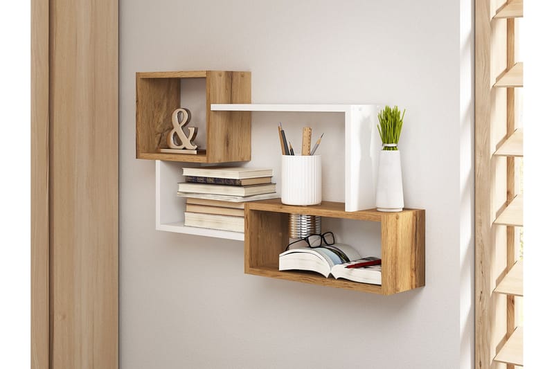 MONESI Hylla 87 cm Natur/Vit - Förvaring - Köksförvaring - Kökshylla
