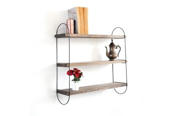 Nealhouse Vägghylla 60 cm - Valnöt/Svart - Förvaring - Köksförvaring - Kökshylla