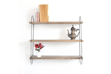 Nealhouse Vägghylla 60 cm - Valnöt/Svart - Förvaring - Köksförvaring - Kökshylla
