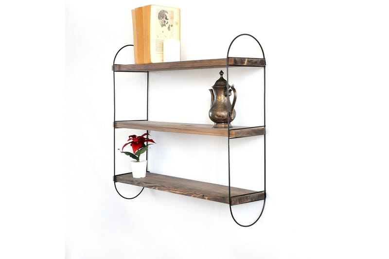 Nealhouse Vägghylla 60 cm - Valnöt/Svart - Förvaring - Köksförvaring - Kökshylla