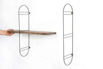 Nealhouse Vägghylla 60 cm - Valnöt/Svart - Förvaring - Köksförvaring - Kökshylla