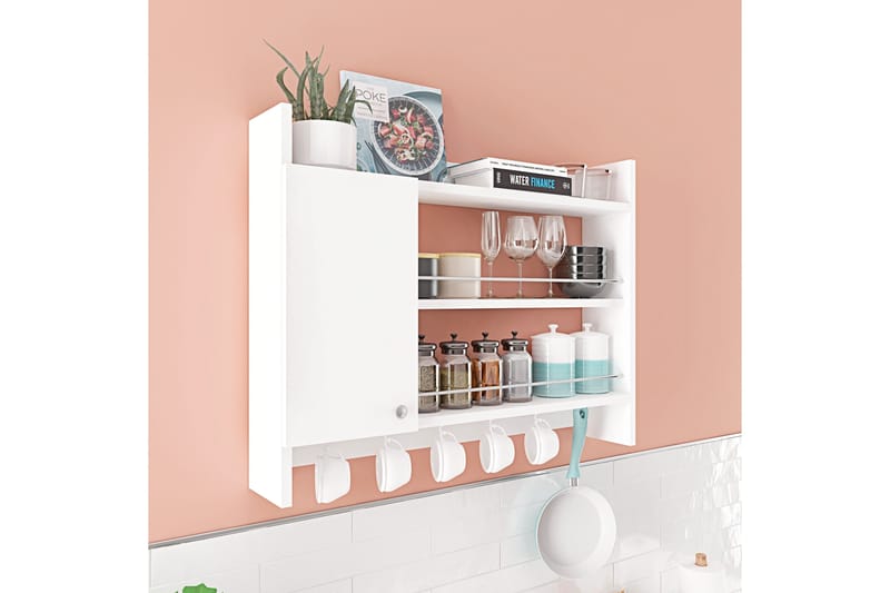 Nivillac Kryddhylla 85x15 cm - Vit - Förvaring - Köksförvaring - Kökshylla