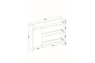 Nivillac Kryddhylla 85x15 cm - Vit - Förvaring - Köksförvaring - Kökshylla