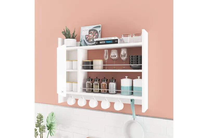 Nivillac Kryddhylla 85x15 cm, Vit