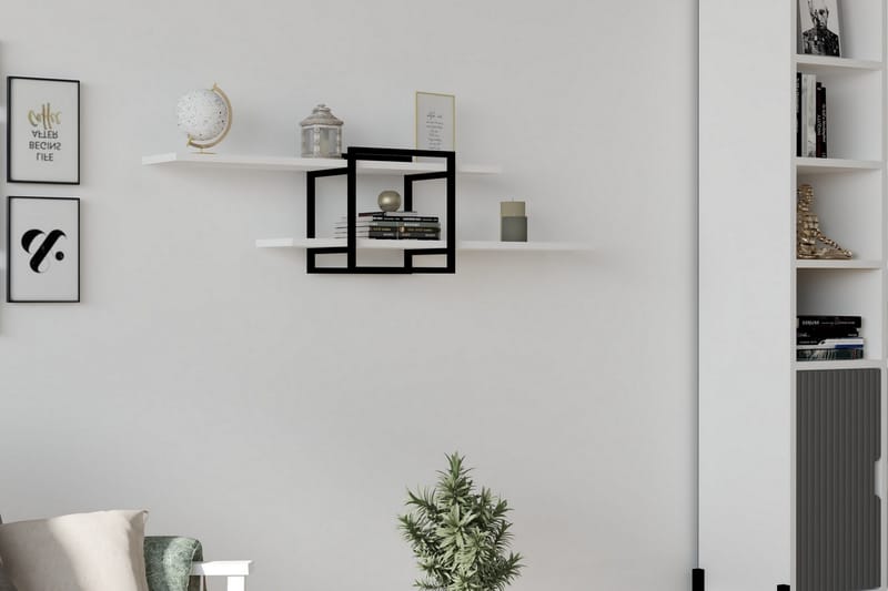 OBURUS Vägghylla 120x30 cm Vit - Förvaring - Köksförvaring - Kökshylla