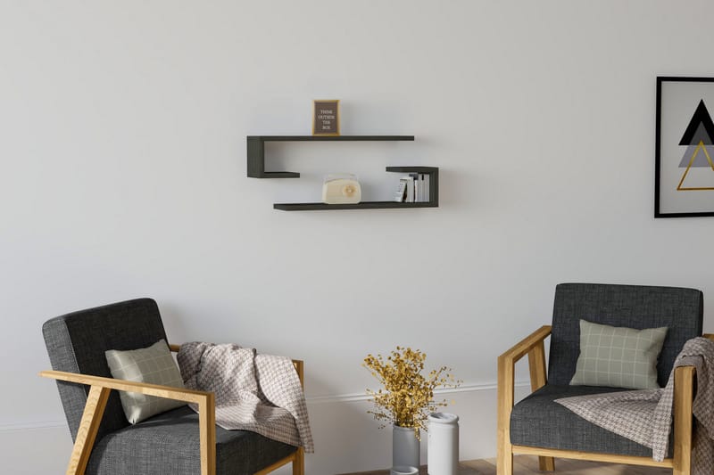 OBURUS Vägghylla 60x15 cm Brun - Förvaring - Köksförvaring - Kökshylla