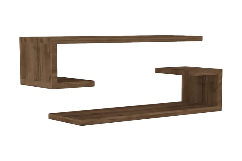 OBURUS Vägghylla 60x15 cm Brun - Förvaring - Köksförvaring - Kökshylla