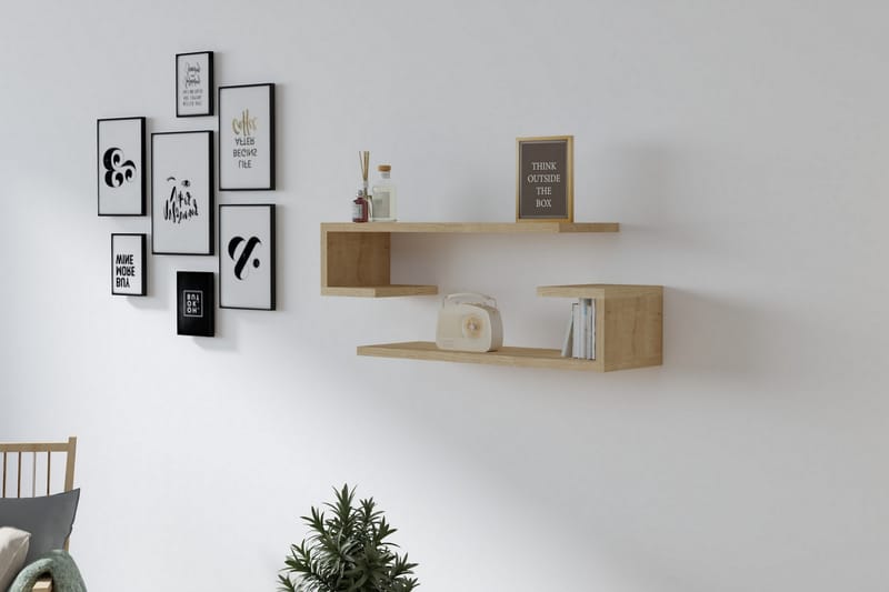 OBURUS Vägghylla 60x15 cm Grön - Förvaring - Köksförvaring - Kökshylla