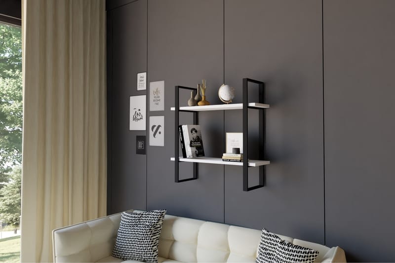 OBURUS Vägghylla 70x70 cm Vit - Förvaring - Köksförvaring - Kökshylla