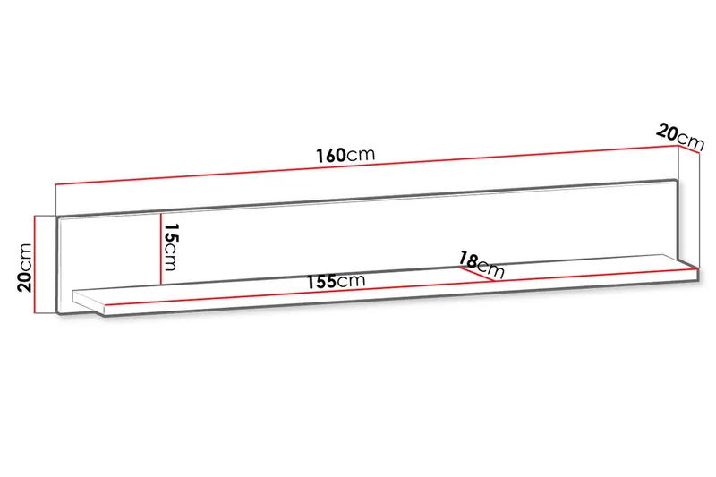 Prowansja Vägghylla Vit|Natur - Förvaring - Köksförvaring - Kökshylla