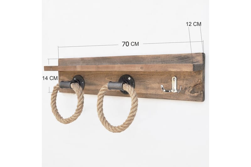 Pukkuri Förvaringsmöbel 60 cm - Brun - Förvaring - Sko- & klädförvaring - Klädhängare - Klädkrok