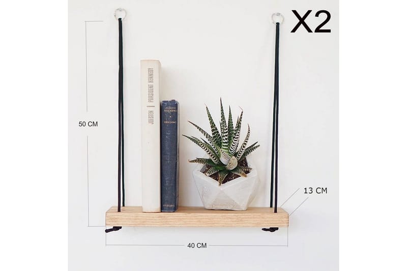 Pukkuri Vägghylla 40 cm - Brun - Förvaring - Köksförvaring - Kökshylla