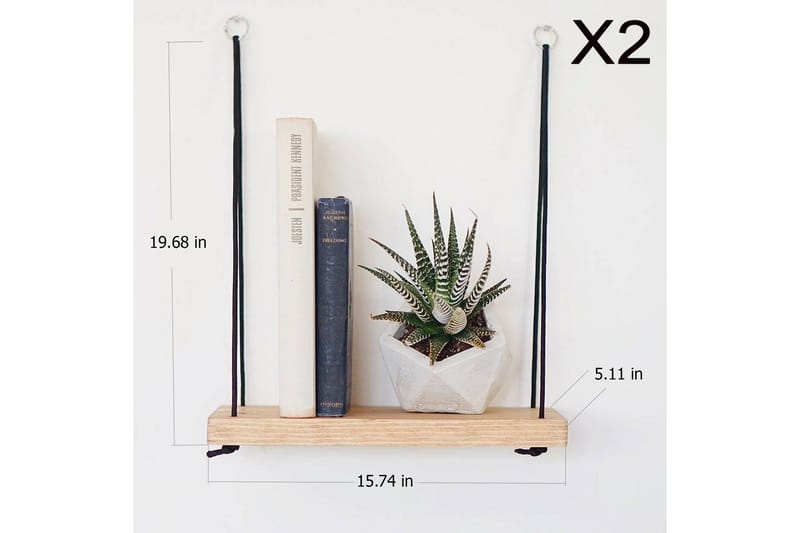 Pukkuri Vägghylla 40 cm - Brun - Förvaring - Köksförvaring - Kökshylla