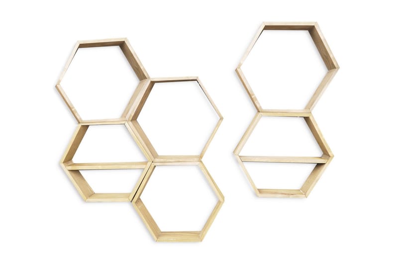 Pukkuri Vägghylla 42 cm, Brun